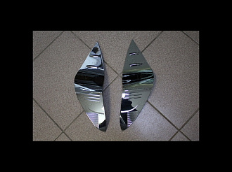 Накладки Aqua на задние стопы ( по бокам ) , хром 