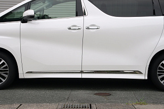 Молдинги дверей Alphard H30 / Vellfire 30 , сталь 