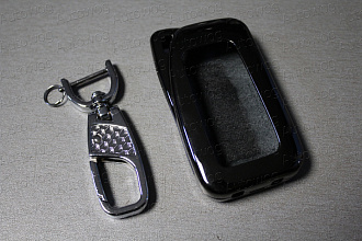 Брелок под ключ Lexus , тёмный хром , сталь 