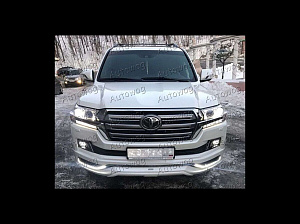 Тюнинг для Обвес на Land Cruiser 200 2016 +, Modellista c ходовыми огнями, белый перламутр