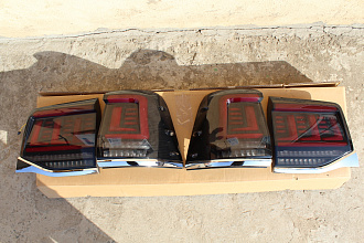 Стопы Land Cruiser 200 2016 +, диодные , динамические , стиль 3