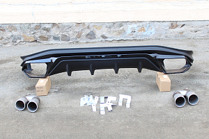 Тюнинг для Губа задняя RX 350 / RX 200t / RX 450H 2016 +, чёрная , дизайн TRD