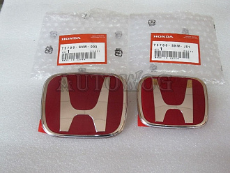 Эмблемы Honda 2013-2015г., красная