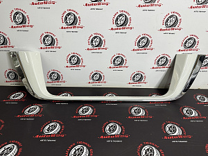 Тюнинг для Планка Land Cruiser 200 дизайн 2016 +, под номер, белый перламутр, с хром молдингом 