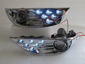 Тюнинг для Ходовые огни + туманки Prado 120 хром