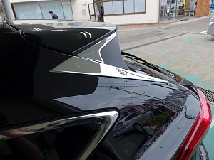 Тюнинг для Накладки Harrier 80 2020 +, на заднюю дверь по бокам стекла