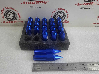 Гайки колёсные Blox Nut 1.25 синие - карандаш 