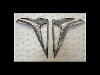 Накладки Prius 30 на стопы , хром 