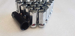 Гайки колёсные RAYS L-44мм M12*1.5 хром  (сталь) 