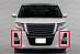 Накладки Alphard H30 вокруг туманок , хром ( под sport бампер )