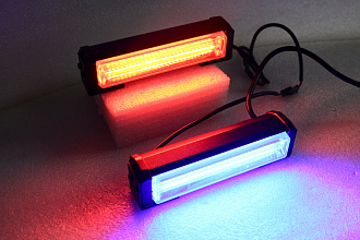 Стробоскоп сине - красный, компл. 2 шт.+ блок управления , стиль 2