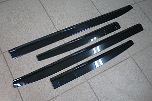 Тюнинг для Молдинги дверей Patrol Y62 дизайн Nismo тёмный хром , сталь