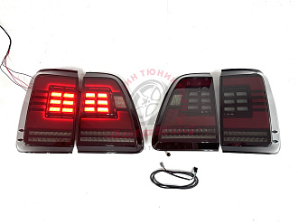Стопы Land Cruiser 100 диодные, дымчатые, стиль 2