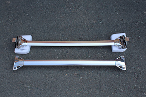 Тюнинг для Поперечины Prado 150 усиленные, хром