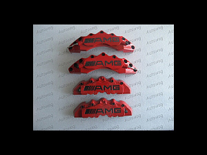 Тюнинг для Накладки Mercedes G-class / ML-class / S-class W463 на суппорта, красные (перед+зад)