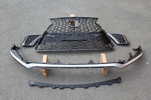 Тюнинг для Губа передняя с решеткой NX 200 / NX 300H / NX 200t  2017 +, F-Sport