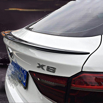 Спойлер BMW X6 F16 2015 +, на багажник , чёрный