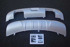 Тюнинг для Накладки X-Trail 32 2018+, на бампера серые , рестайлинг 