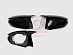 Корпуса зеркал Lexus IS 250 2010 - 2012 , чёрные