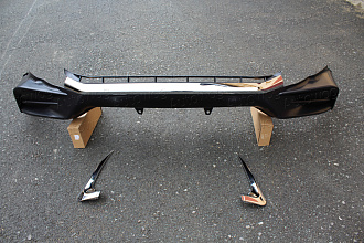 Губа передняя GX 460 2015 +, дизайн TRD