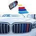 Накладки BMW X6 2012 - 2014  в решетку радиатора M-Style 