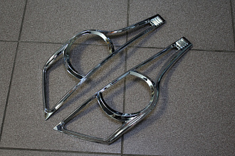 Накладки Aqua на задние стопы ( вокруг ) , хром 