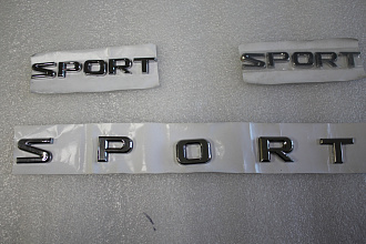 Наклейки SPORT на LX 570 комплектация Sport Luxury, компл.-3шт.