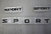 Наклейки SPORT на LX 570 комплектация Sport Luxury, компл.-3шт.