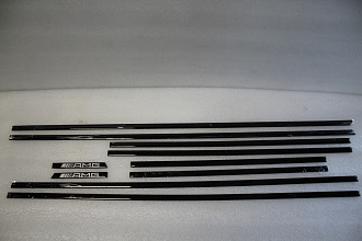 Молдинги дверей AMG Mercedes G-class W463 чёрные 