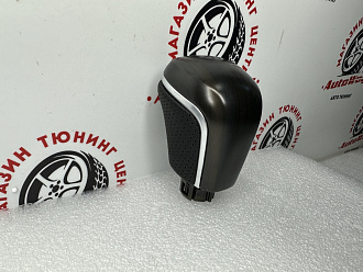 Ручка Camry V70 2018 +, дерево + чёрная кожа