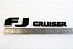 Надпись FJ Cruiser , чёрная