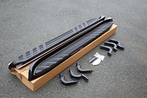 Тюнинг для Пороги Prado 120 стандарт , чёрные