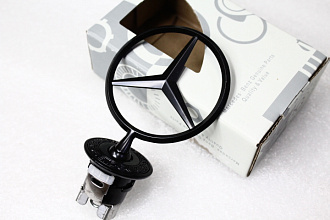 Эмблема Mercedes-Benz значок на капот (звезда) , чёрная
