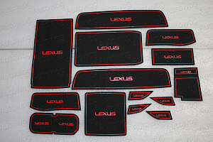 Тюнинг для Коврики в ниши и кармашки GS 300 / GS 350 / GS 450H , красная оконтовка 