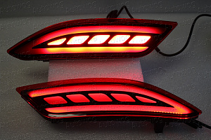 Тюнинг для Стопы дополнительные Vezel стиль Mercedes , красные 