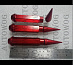 Гайки колёсные M12*1.5 красные длина 14см. карандаш
