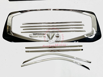 Отсечка окон Land Cruiser 200 в стиле LC 300 , чёрная