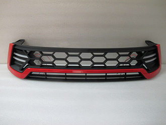Решетка Hilux Pick Up 2015 +, красная с ходовыми огнями