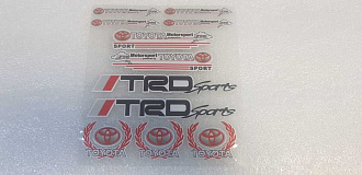 Наклейка TRD ( стикер ) версия 3