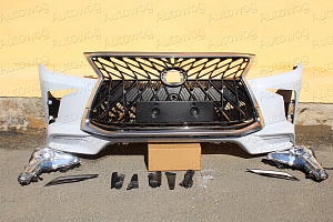 Тюнинг для Бампер передний Lexus LX 570 2012 - 2014 в стиле 2016 +, TRD Superior 