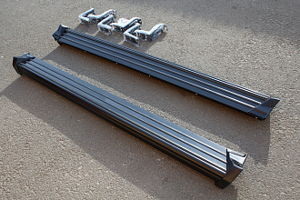 Пороги ( подножки ) Mercedes G-class W463 , чёрные 