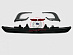 Губа задняя ( диффузор ) CT200 под F-sport