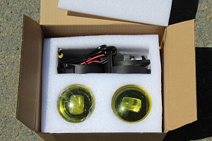 Тюнинг для Туманки LX / Toyota / Nissan комплектация Sport , жёлтые, динамические