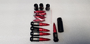 Гайки колёсные Blox Nut M12*1.5 красные , со съемным колпачком - карандаш 