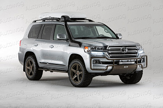 Защита переднего бампера Land Cruiser 200 2016 +, дизайн TRD