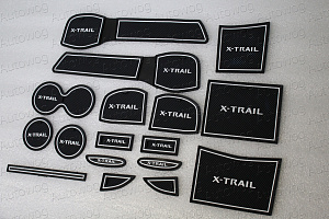 Тюнинг для Коврики в ниши и кармашки X-Trail 32 , белая окантовка