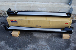 Тюнинг для Пороги Land Cruiser 100 правый руль , черные ( 202 )