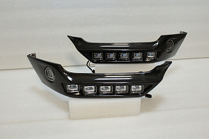 Тюнинг для Губа передняя "клыки" карбоновая Mercedes G-class W463 / G65 / G63 