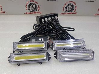 Стробоскопы белые 4 шт + пульт , стиль 1