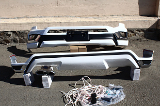 Обвес на Land Cruiser 300 2022 +, белый перламутр, Modellista